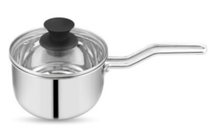 Boche Triply Sauce Pan 160  with Glass Lid 